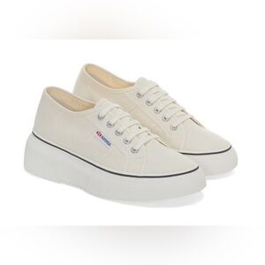 Superga 2287 bubble sneakers beige natural Avorio low tops fall cream lace up
